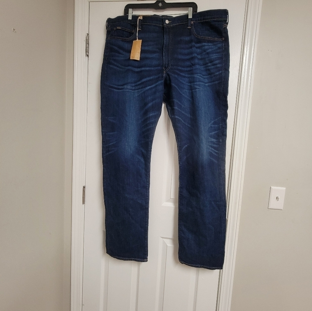 Polo Ralph Lauren NWT Men's The Parkside Active Taper Denim Jeans.